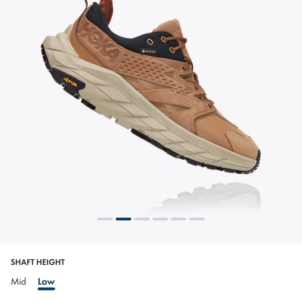 Hoka Women's Tan and Black Trail Athletic Shoes